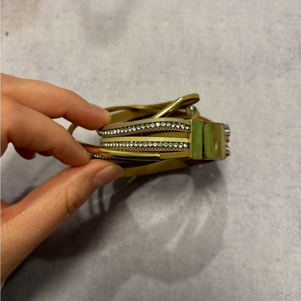 Amari Glass Bead Wrap Bracelet